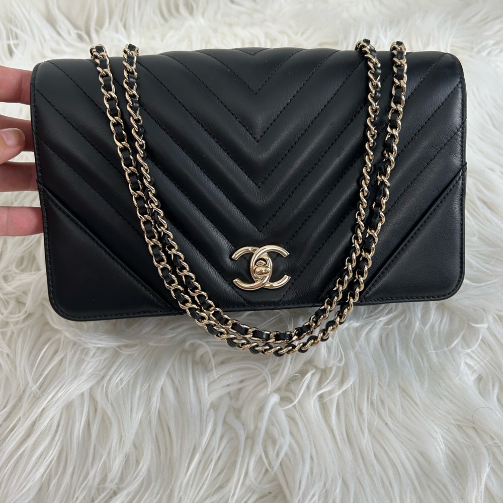 Chanel Chevron Statement Flap - image 2
